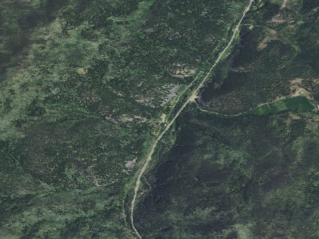 Aerial image of Moose Creek Group Use Site