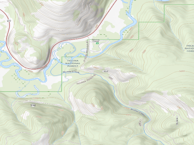 USGS topographic map of Moose Crk-020
