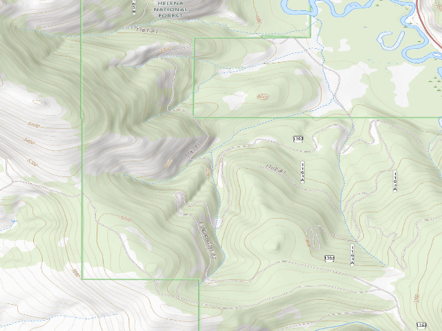 USGS topographic map of Moose Crk-Rd 1163B1-009