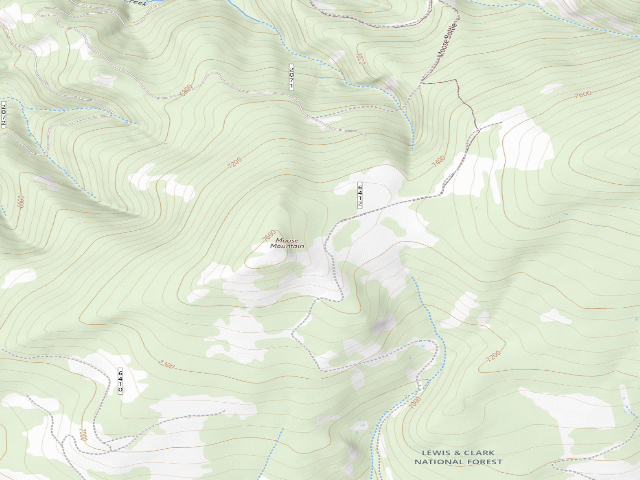 USGS topographic map of Moose Mountain-6412-04