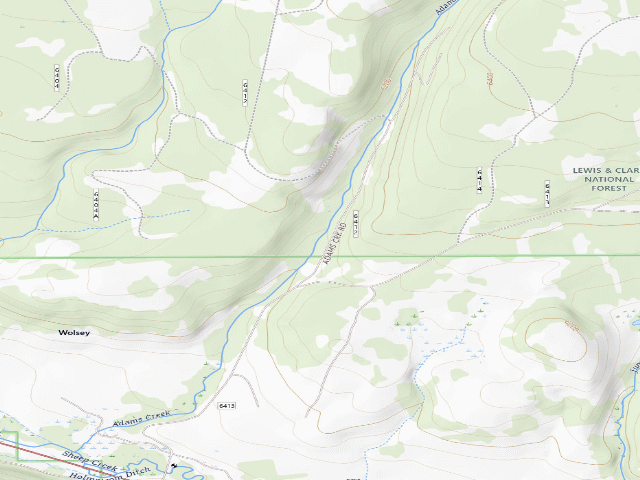 USGS topographic map of Moose Mountain-6412-09