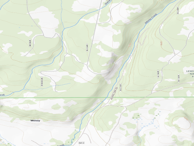 USGS topographic map of Moose Mountain-6412