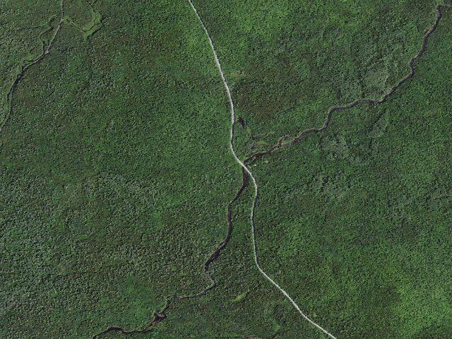 Aerial image of Moose Pond Rd Campsite #1 (Vanderwhacker Mountain Wild Forest)