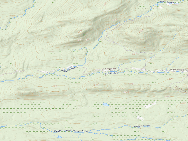 USGS topographic map of Moose River Plains Campsite 001 (Moose River Plains Camping Area)