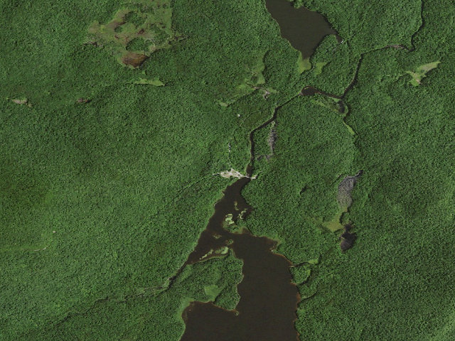 Aerial image of Moose River Plains Campsite 01 (Moose River Plains Camping Area)