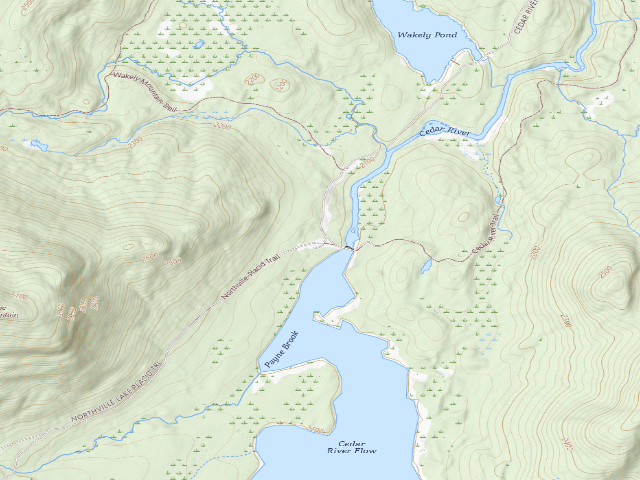USGS topographic map of Moose River Plains Campsite 01 (Moose River Plains Camping Area)