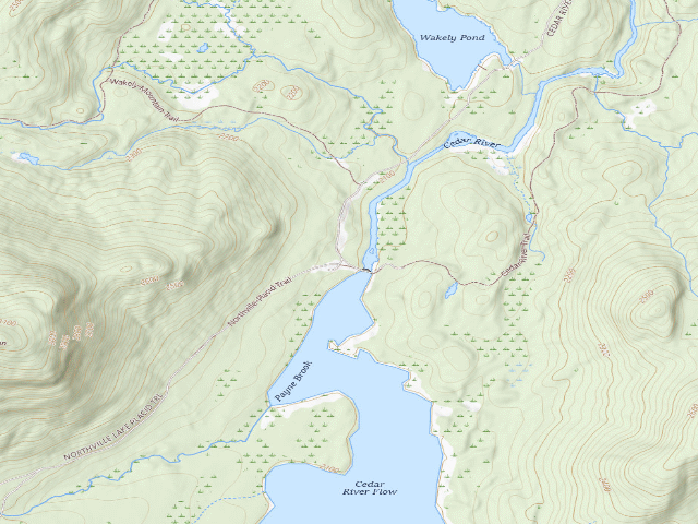 USGS topographic map of Moose River Plains Campsite 02 (Moose River Plains Camping Area)
