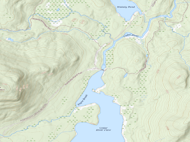 USGS topographic map of Moose River Plains Campsite 03 (Moose River Plains Camping Area)