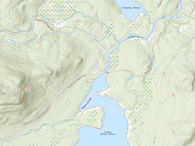 USGS topographic map of Moose River Plains Campsite 04 (Moose River Plains Camping Area)