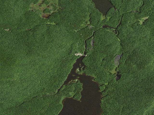 Aerial image of Moose River Plains Campsite 05 (Moose River Plains Camping Area)
