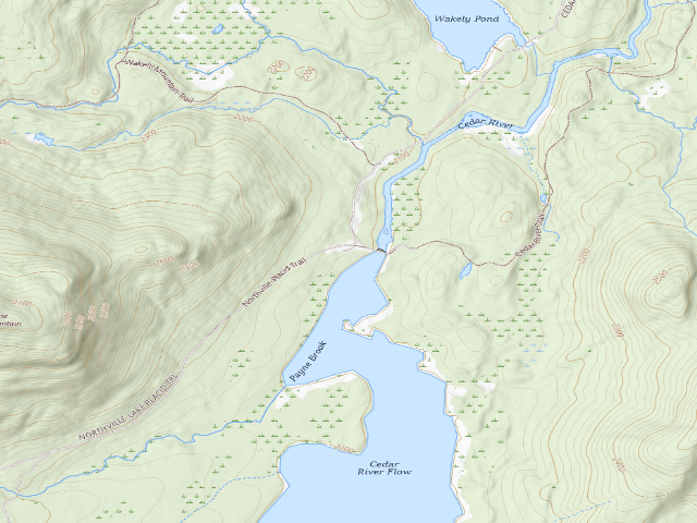 USGS topographic map of Moose River Plains Campsite 05 (Moose River Plains Camping Area)
