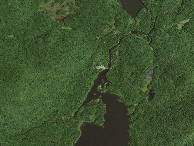 Aerial image of Moose River Plains Campsite 06 (Moose River Plains Camping Area)