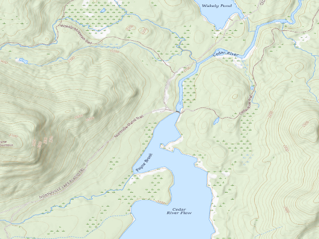 USGS topographic map of Moose River Plains Campsite 06 (Moose River Plains Camping Area)