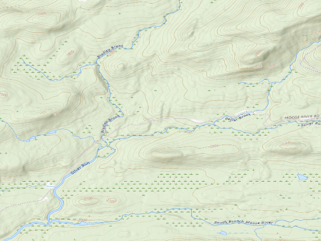 USGS topographic map of Moose River Plains Campsite 10 (Moose River Plains Camping Area)