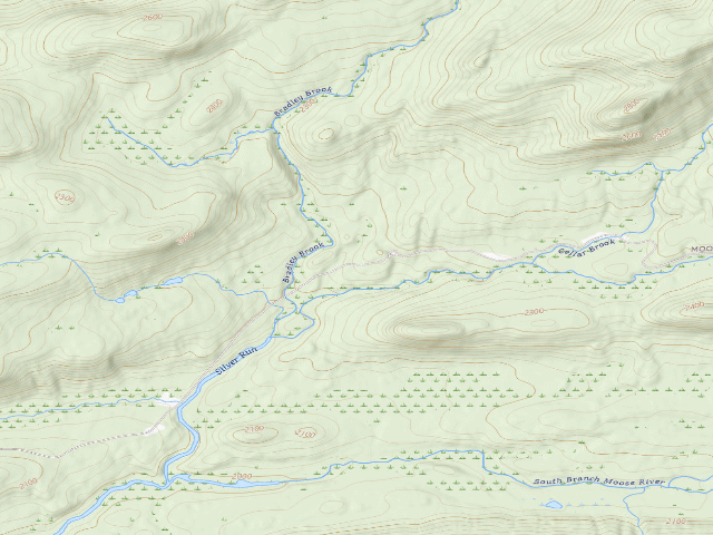 USGS topographic map of Moose River Plains Campsite 11 (Moose River Plains Camping Area)