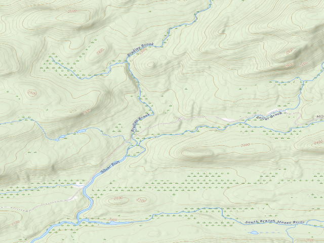 USGS topographic map of Moose River Plains Campsite 12 (Moose River Plains Camping Area)