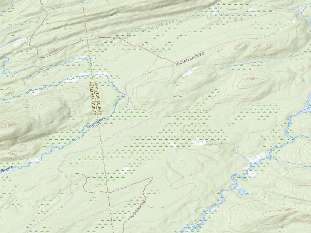 USGS topographic map of Moose River Plains Campsite 129 (Moose River Plains Camping Area)