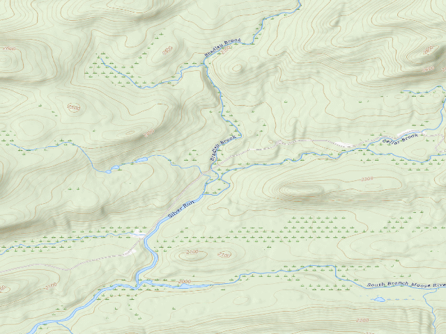 USGS topographic map of Moose River Plains Campsite 13 (Moose River Plains Camping Area)