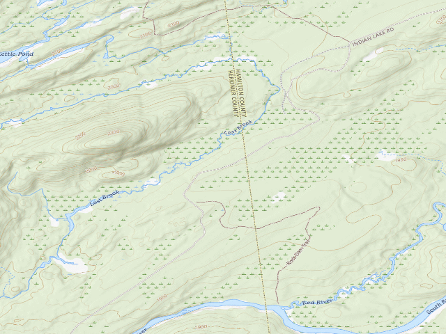 USGS topographic map of Moose River Plains Campsite 130A (Moose River Plains Camping Area)