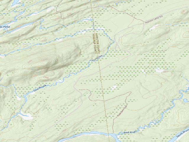 USGS topographic map of Moose River Plains Campsite 130Aa (Moose River Plains Camping Area)