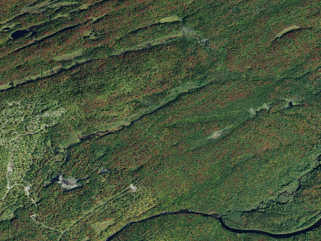 Aerial image of Moose River Plains Campsite 132 (Moose River Plains Camping Area)