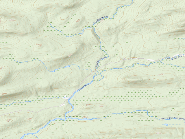 USGS topographic map of Moose River Plains Campsite 14 (Moose River Plains Camping Area)