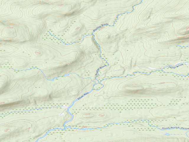 USGS topographic map of Moose River Plains Campsite 16 (Moose River Plains Camping Area)