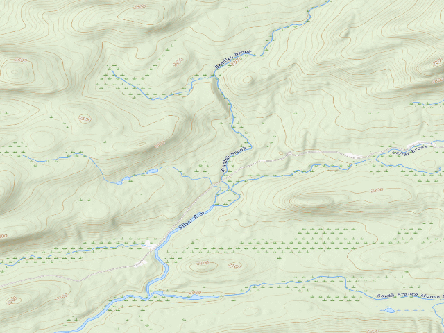 USGS topographic map of Moose River Plains Campsite 17 (Moose River Plains Camping Area)