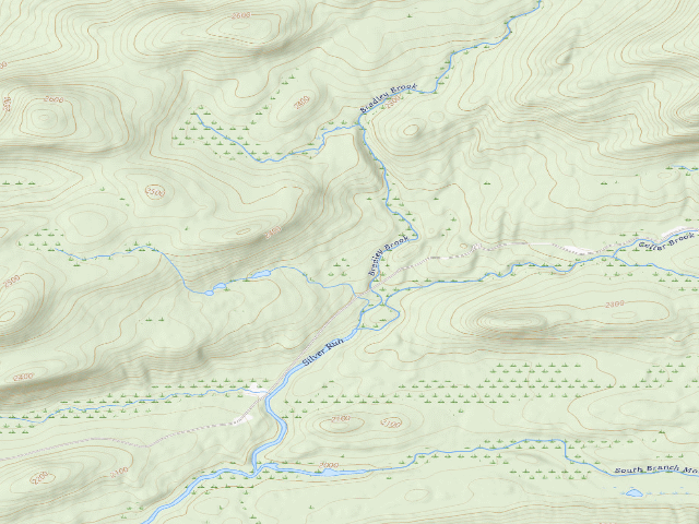 USGS topographic map of Moose River Plains Campsite 18 (Moose River Plains Camping Area)
