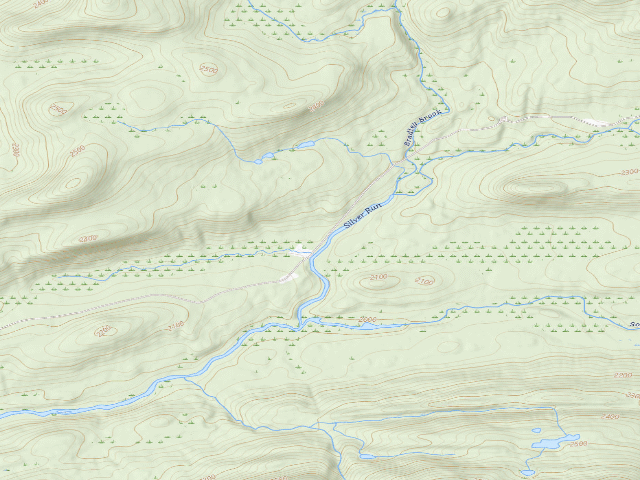 USGS topographic map of Moose River Plains Campsite 21 (Moose River Plains Camping Area)