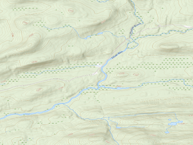 USGS topographic map of Moose River Plains Campsite 22 (Moose River Plains Camping Area)
