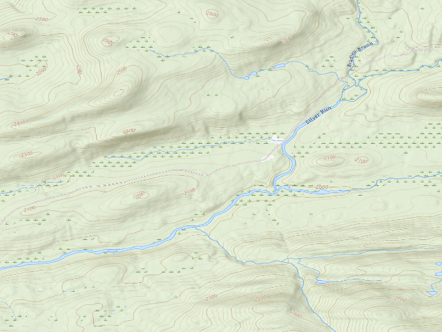 USGS topographic map of Moose River Plains Campsite 27 (Moose River Plains Camping Area)
