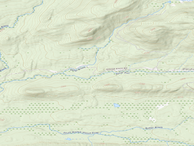 USGS topographic map of Moose River Plains Campsite 3 (Moose River Plains Camping Area)