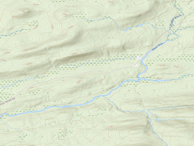USGS topographic map of Moose River Plains Campsite 30 (Moose River Plains Camping Area)