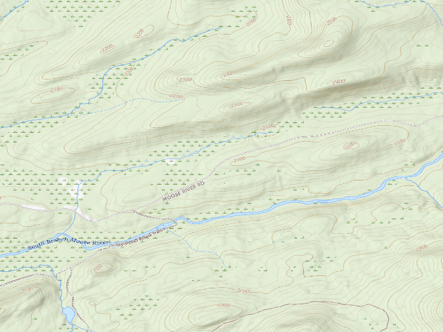 USGS topographic map of Moose River Plains Campsite 31 (Moose River Plains Camping Area)