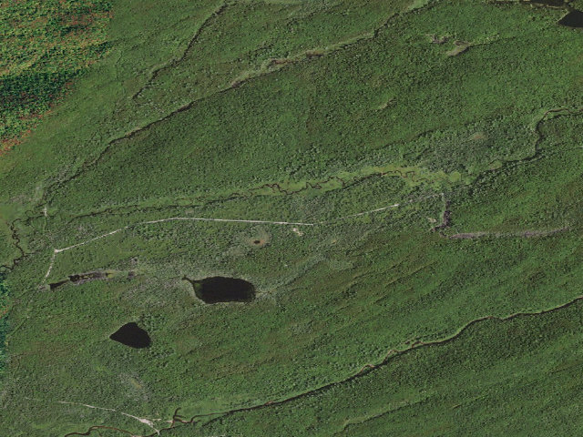 Aerial image of Moose River Plains Campsite 58 (Moose River Plains Camping Area)