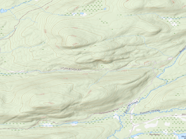 USGS topographic map of Moose River Plains Campsite 69 (Moose River Plains Camping Area)