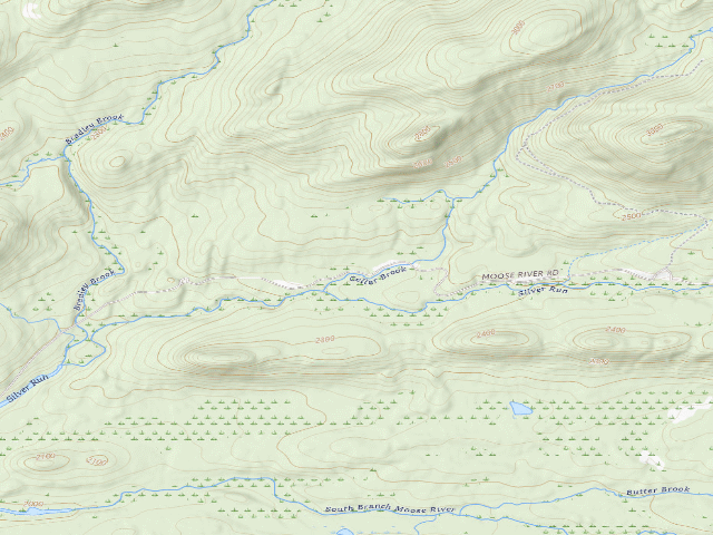 USGS topographic map of Moose River Plains Campsite 7 (Moose River Plains Camping Area)