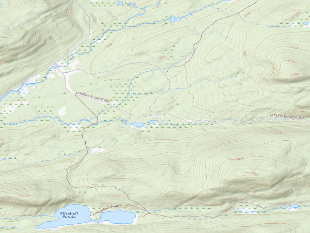 USGS topographic map of Moose River Plains Campsite 73 (Moose River Plains Camping Area)