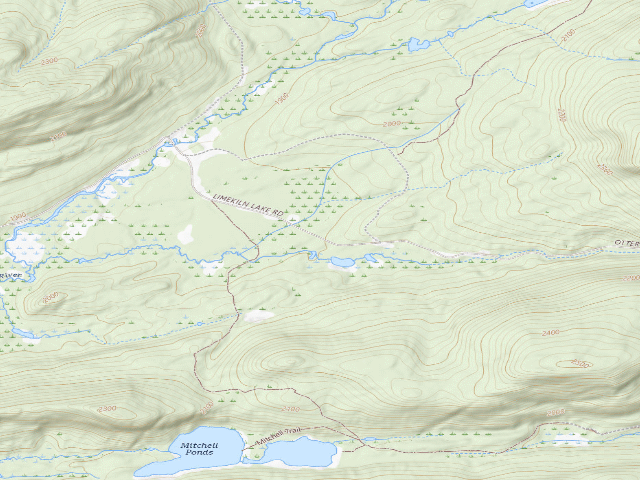 USGS topographic map of Moose River Plains Campsite 74 (Moose River Plains Camping Area)