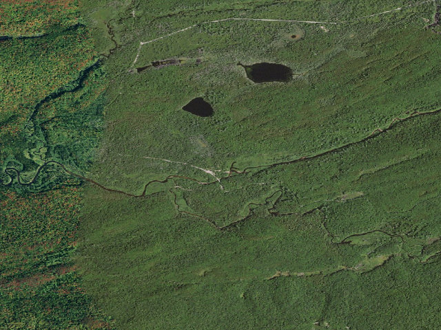 Aerial image of Moose River Plains Campsite 82 (Moose River Plains Wild Forest)