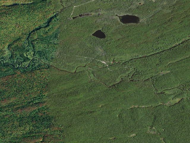 Aerial image of Moose River Plains Campsite 90 (Moose River Plains Wild Forest)