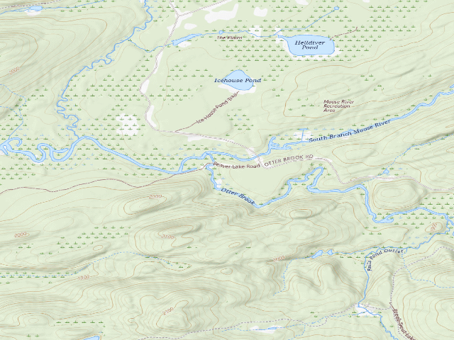 USGS topographic map of Moose River Plains Campsite 90 (Moose River Plains Wild Forest)