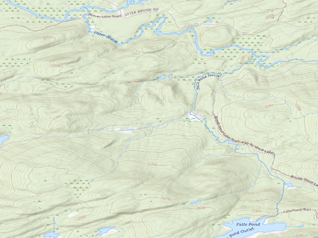 USGS topographic map of Moose River Plains Wild Forest Primitive Tent Site (Moose River Plains Wild Forest)