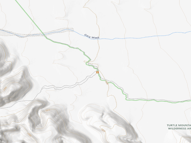 USGS topographic map of Mopah Peak Hiking Trail