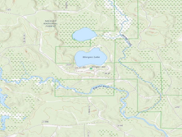 USGS topographic map of Morgan Lake