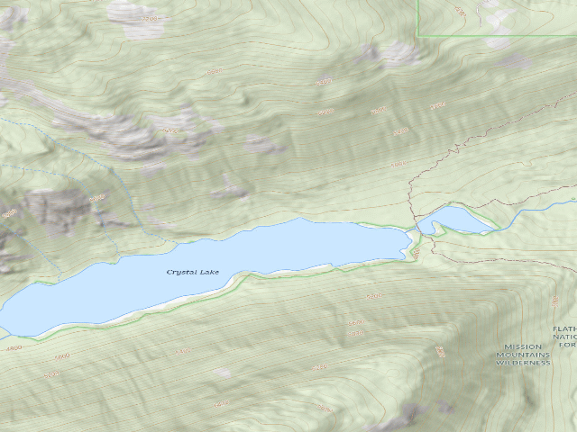 USGS topographic map of Morgan's Campsite