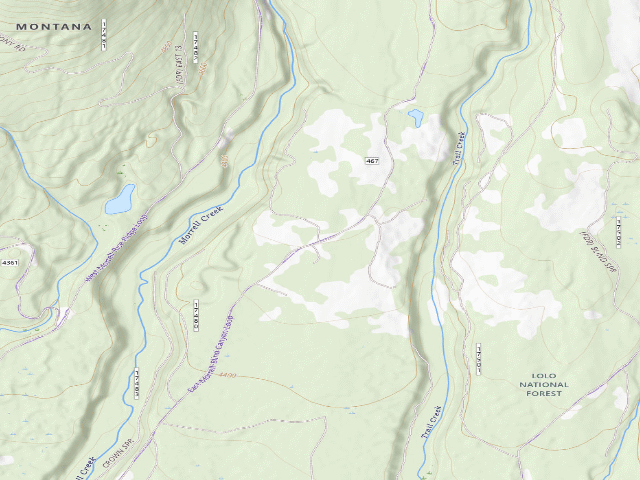 USGS topographic map of Morrell Creek 03