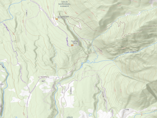 USGS topographic map of Morrell Creek 07