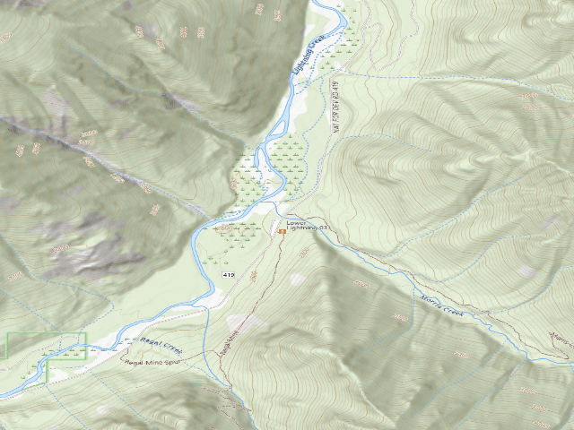 USGS topographic map of Morris Creek Trailhead